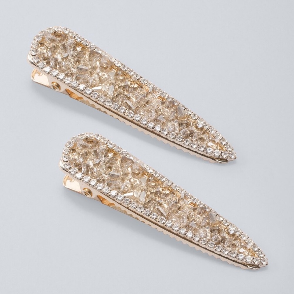 WHBM Pavé Hair Clips, Set Of 2